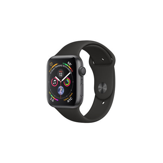 Apple Watch Series 4 44mm GPS Space Gray Aluminum Case with Black Sport Band (MU6D2) Approved