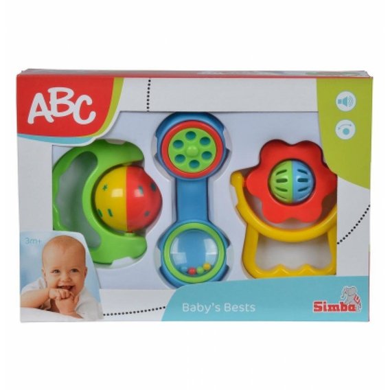 Набор погремушек Simba Toys 3 шт Разноцветные (4018066)