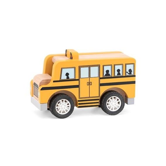 Деревянная машинка Viga Toys Школьный автобус Оранжевый (44514)