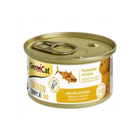 Влажный корм GimCat Shiny Cat Duo Superfood для кошек тунец с тыквой в бульоне 70 g (4002064414737)
Влажный корм GimCat Shiny Cat Duo Superfood для кошек тунец с тыквой в бульоне 70 g (4002064414737)