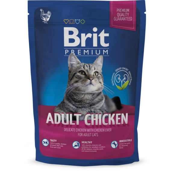 Сухой корм для взрослых кошек с курицей Brit Premium Adult Chicken 1.5 кг (8595602513086)
Сухой корм для взрослых кошек с курицей Brit Premium Adult Chicken 1.5 кг (8595602513086)