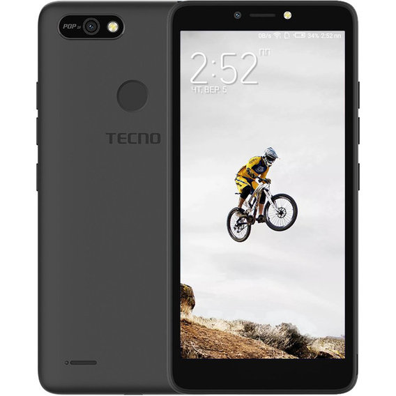 Смартфон Tecno POP 2F (B1G) 1/16GB Dual SIM Midnight Black (UA UCRF)
