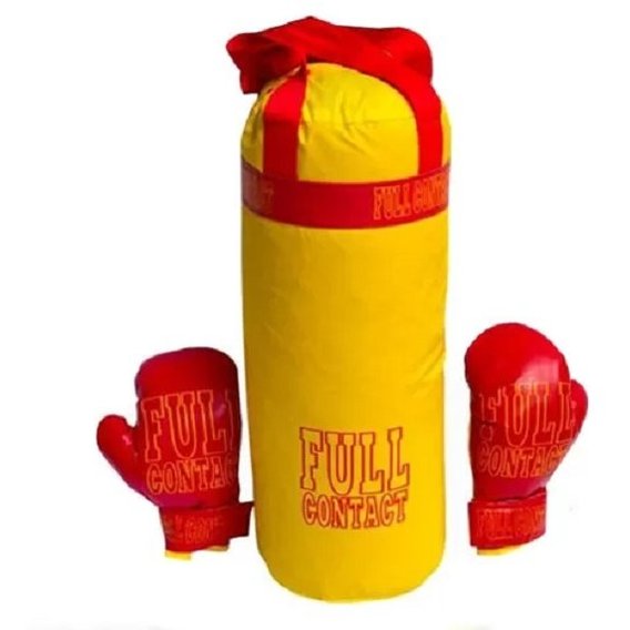 Детский боксерский набор с перчатками 0004DT БОЛ Full Желтый