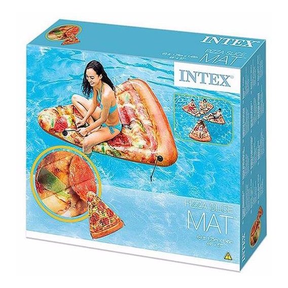 Пляжный надувной матрас - плот Intex 58752 Пицца, 175 х 145 см