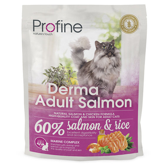 Сухой корм для длинношерстных котов Profine Cat Derma с лососем и рисом 300 г (8595602517756)
Сухой корм для длинношерстных котов Profine Cat Derma с лососем и рисом 300 г (8595602517756)