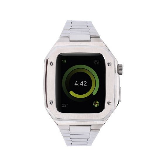 Аксессуар для Watch Four Screw Case Strap Silver for Apple Watch 45mm