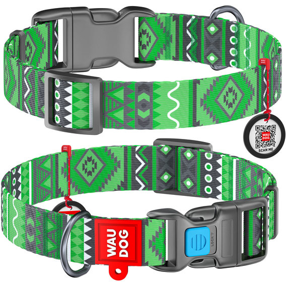 Ошейник Waudog Nylon с QR-паспортом, рисунок "Этно зелёный", пластиковый фастекс 20 мм 24-40 см зеленый (4633)
Ошейник Waudog Nylon с QR-паспортом, рисунок "Этно зелёный", пластиковый фастекс 20 мм 24-40 см зеленый (4633)