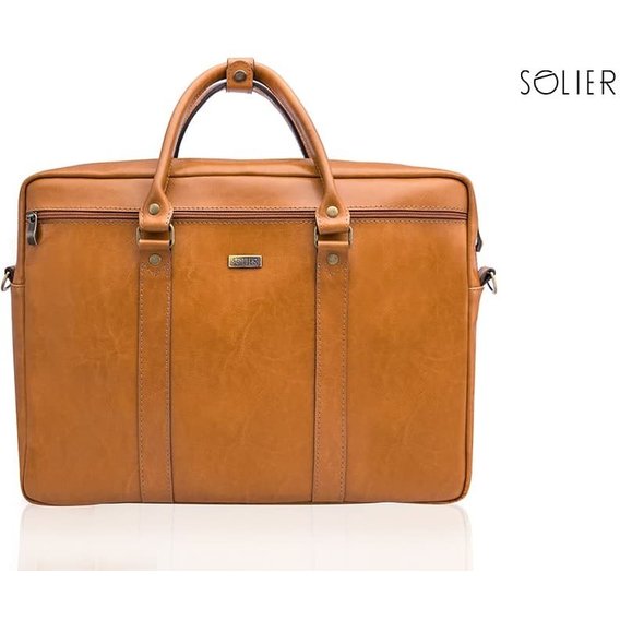 Сумка для ноутбуков Solier 17" KILBRIDGE Leather Case Camel (SL03Camel)