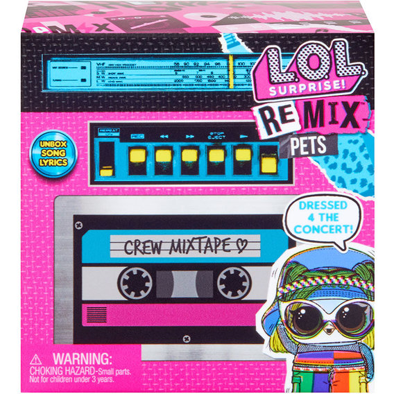 Игровой набор L.O.L SURPRISE! W1 серии Remix - Мой любимец (в ассорт., в дисплее) 567073
Игровой набор L.O.L SURPRISE! W1 серии Remix - Мой любимец (в ассорт., в дисплее) 567073