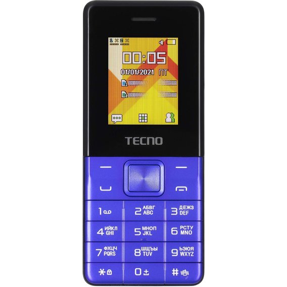 Мобильный телефон Tecno T301 2022 Blue (UA UCRF)