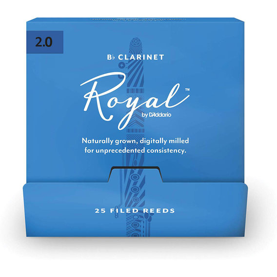 Трость для кларнета D`ADDARIO RCB0120-B25 Royal by D'Addario - Bb Clarinet #2.0 (1 шт.)
Трость для кларнета D`ADDARIO RCB0120-B25 Royal by D'Addario - Bb Clarinet #2.0 (1 шт.)
