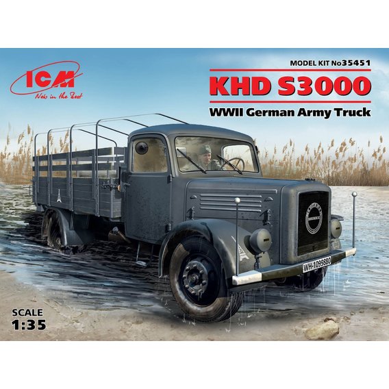 Германский армейский грузовой автомобиль KHD S3000 , WWII German Army truck(ICM35451)