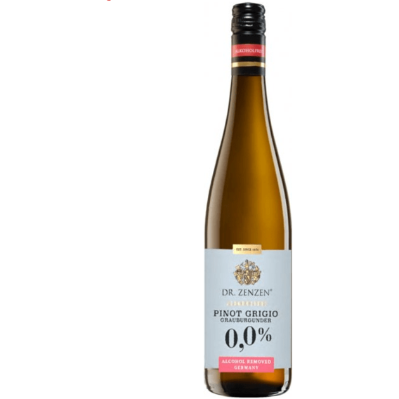 Безалкогольное вино Dr. Zenzen Pinot Grigio Alkoholfrei, белое полусладкое, 0.75л (ALR15648)