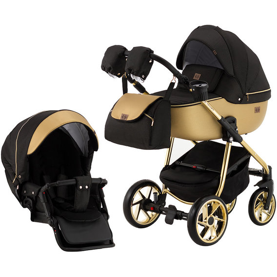 Коляска 2 в 1 Adamex Hybryd Plus Polar (Gold) BR619 черный (золотой люрекс) - золотая кожа (623692)
Коляска 2 в 1 Adamex Hybryd Plus Polar (Gold) BR619 черный (золотой люрекс) - золотая кожа (623692)