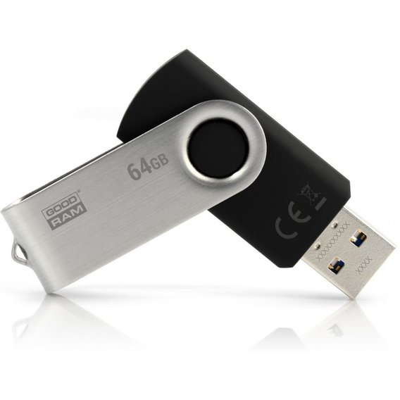 USB-флешка GOODRAM 64GB UTS3 Twister USB 3.0 Black (UTS3-0640K0R11)