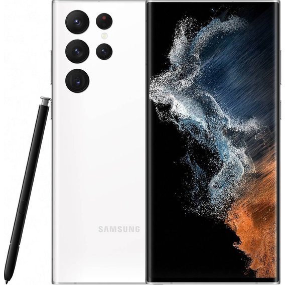 Смартфон Samsung Galaxy S22 Ultra 12/1024GB Dual Phantom White S9080 (Snapdragon)