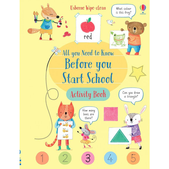 Wipe-Clean. All You Need to Know Before You Start School. Activity Book / Все, що вам потрібно знати перед початком школи
Wipe-Clean. All You Need to Know Before You Start School. Activity Book / Все, що вам потрібно знати перед початком школи