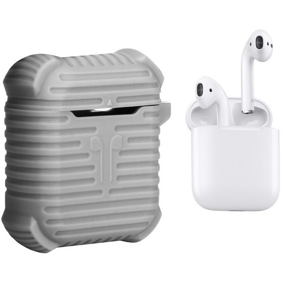 Чехол для наушников Becover Case Protective i-Smile with Belt Gray IPH1371 (702354) for Apple AirPods
Чехол для наушников Becover Case Protective i-Smile with Belt Gray IPH1371 (702354) for Apple AirPods