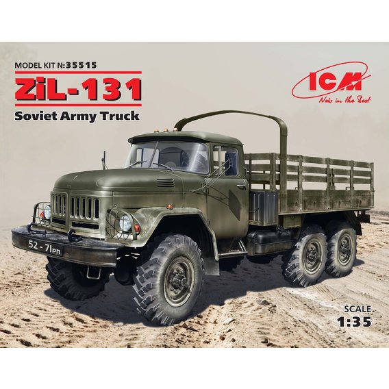 Советский армейский грузовой автомобиль ZiL-131 Soviet Army truck(ICM35515)