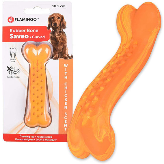 Игрушка Flamingo Rubber Saveo Curved Bone Chicken изогнутая кость жевательная для собак, вкус курицы 10.5х3.5 см (53574)
Игрушка Flamingo Rubber Saveo Curved Bone Chicken изогнутая кость жевательная для собак, вкус курицы 10.5х3.5 см (53574)