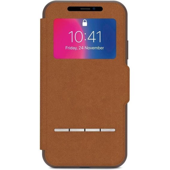 Moshi Sensecover Slim Portfolio Case with Touch Cover Caramel Brown (99MO072731) for iPhone X/iPhone Xs
Moshi Sensecover Slim Portfolio Case with Touch Cover Caramel Brown (99MO072731) for iPhone X/iPhone Xs