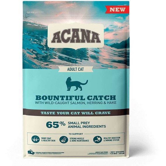 Сухой корм для кошек ACANA Bountiful Catch Cat с лососем, форелью и селедкой 4.5 кг (a71444)