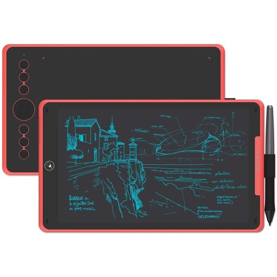 Графический планшет Huion Inspiroy Ink H320M Coral red