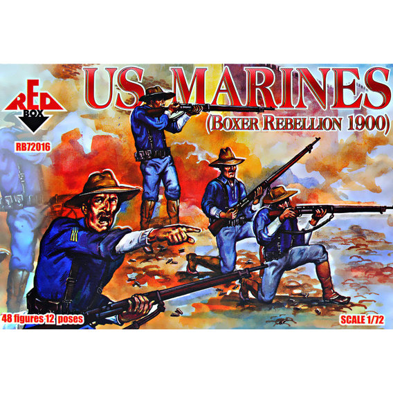 Набор фигурок Red Box Американские морские пехотинцы, восстание, 1900 г. (RB72016)