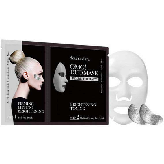 Double Dare OMG! Duo Mask Pearl Treatment Двухкомпонентный комплекс из маски и патчей Сияние и тонизирование 29g
Double Dare OMG! Duo Mask Pearl Treatment Двухкомпонентный комплекс из маски и патчей Сияние и тонизирование 29g