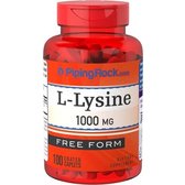 Piping Rock L-Lysine (Free Form) 100 Coated Caplets L-лізин (у вільній формі)