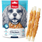 Ласощі для собак Wanpy Chicken Jerky & Rawhide Twists паличка з в'яленою куркою 100 г