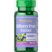 Puritan's Pride Bilberry 4:1 Extract 1000 mg-90 Softgels