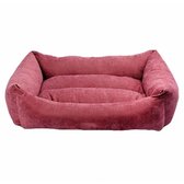 Лежак для собак Ferplast Cookie прямокутний з бортиками ХL 95х70х22 см рожевий (VR03//1462)