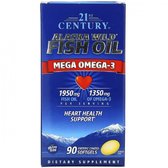 21st Century Alaska Wild Fish Oil Mega Omega 3 Жир дикої риби Аляски Риб'ячий жир Омега 3 90 капсул