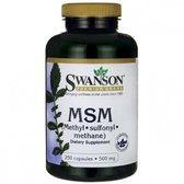 Swanson MSM 500 mg МСМ метілсульфонілметан 250 капсул