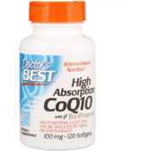 Doctor's Best CoQ10 with BioPerine 100 mg 120 Softgels (DRB-00183)