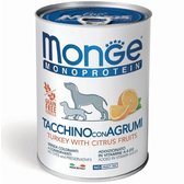 Вологий корм для собак Monge Dog Fruit Monoprotein індичка з цитрусами 0.4 кг (70014335)