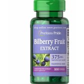 Puritan's Pride Bilberry Fruit Extract 375 mg, 100 Capsules