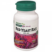 Natures Plus Herbal Actives Red Yeast Rice 600 mg 60 caps Червоний дріжджовий рис