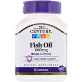 21st Century Fish Oil 1000 mg, 60 Softgels