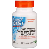 Doctor's Best High Potency Serrapeptase 120,000 SPU 90 Caps (DRB-00231)