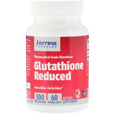 Jarrow Formulas, Glutathione Reduced, 500 mg, 60 Veggie Capsules (JRW15039)