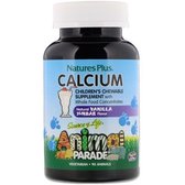 Nature's Plus Source of Life Animal Parade Calcium Children's Chewable Supplement 90 Animals Natural Vanilla Sundae Flavor Жувальний кальцій для дітей