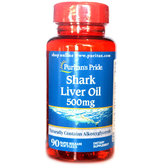 Puritan's Pride Shark Liver Oil 500 mg-90 Softgels