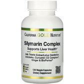 California Gold Nutrition, Silymarin Complex, Liver Health, Milk Thistle, Curcumin, Artichoke, Dandelion, Ginger, Black Pepper, 300 mg, 120 Veggie Caps (CGN00956)