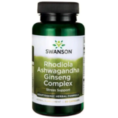 Swanson Rhodiola Ashwagandha Ginseng Родиола, ашвагандха і женьшень 60 капсул