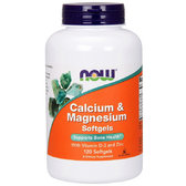 Now Foods Calcium & Magnesium Softgels, 120 Softgels