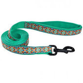 Повідець Coastal Ribbon Weave Leash для собак темно-бірюзовий з кісточками 2.5смх1.8 м (55195)