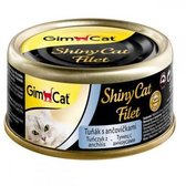 Вологий корм GimCat Shiny Cat Filet для кішок з тунцем і анчоусами 70 g (4002064412924)