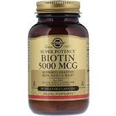 Solgar Biotin Солгар Біотин 5000 mcg 50 капсул